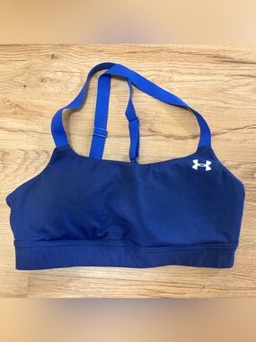 Under Armour Royal Blue Seamless Strappy Sports Bra
